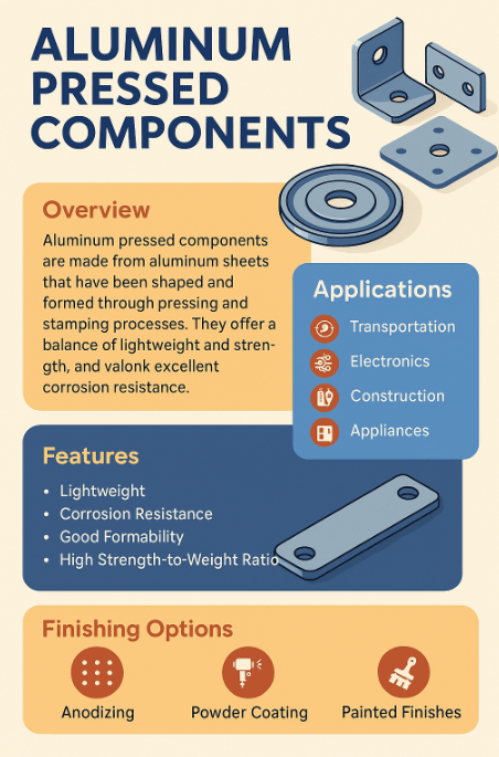 Aluminium pressed components, Aluminium Pressed parts