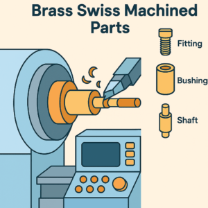 Brass Swiss Machined parts, Brass Swiss Machining , Brass Components
