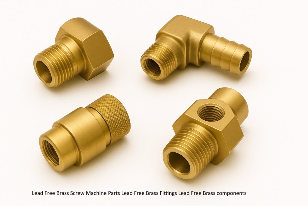 Lead Free Brass Screw Machine Parts Lead Free Brass Fittings Lead Free Brass components