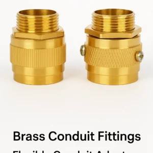 Brass Flexible conduit Fittings, Brass Adapters for Conduits, Brass Conduit connectors