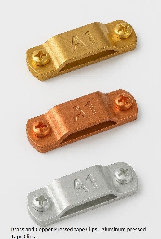 Brass-and-Copper-Pressed-tape-Clips-Aluminum-pressed-Tape-Clips