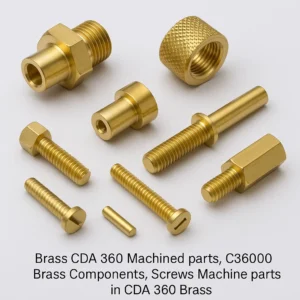 CDA 360 Brass Screw Machine parts, C36000 Brass Turned parts, CDA 360 Brass Fittings , Brass Machined components