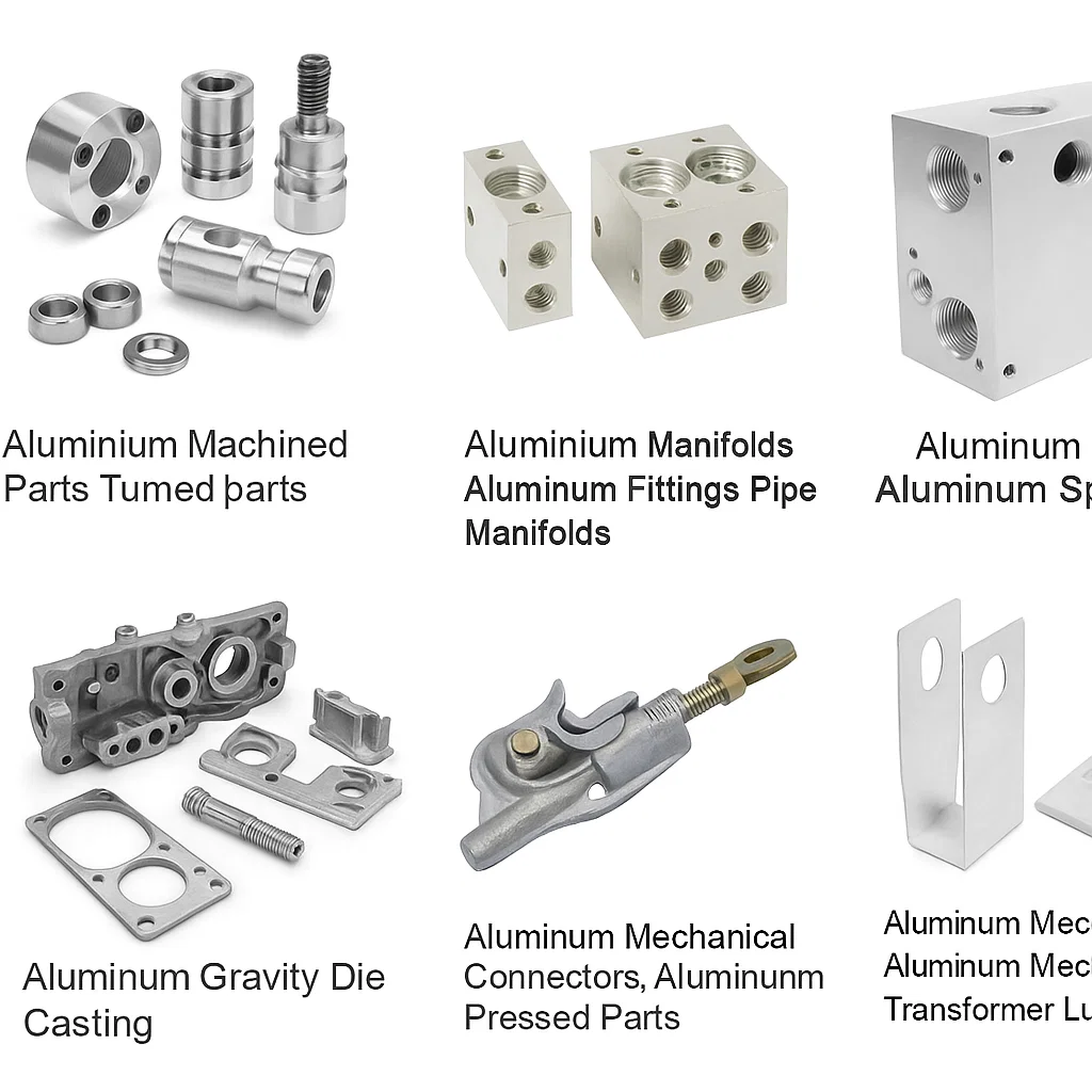 Aluminum Hotline Clamps Aluminum Mechanical Connectors, Aluminum Mechanical Lugs, Transformer Lugs ,Aluminum Pressed Components, Aluminum Sheet Metal Pressed Parts