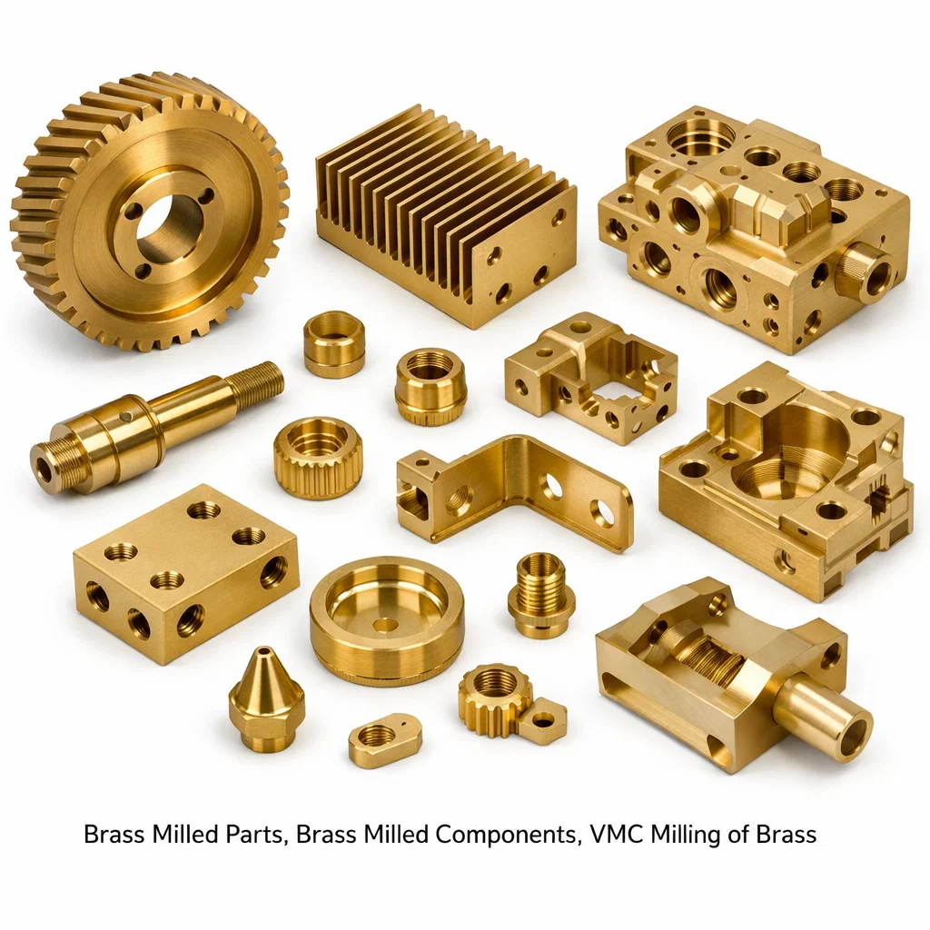 Brass Milled parts , Brass Milled Components, VMC work in Brass