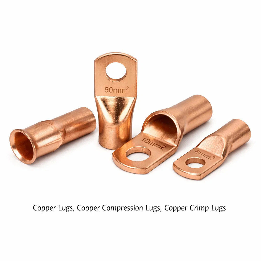 Copper Lugs, Copper Compression Lugs, Copper Crimp Lugs