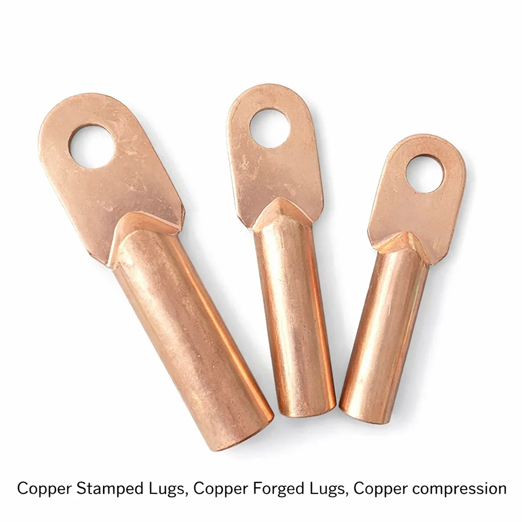 Copper Stamped Lugs, Copper Forged lugs, Copper lugs, Compression Lugs of copper